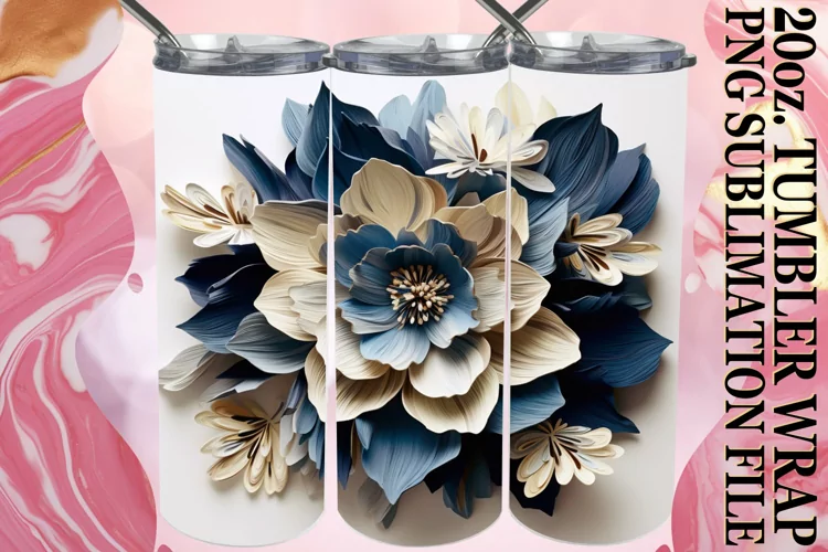 Blossom Dream 3D Tumbler Wrap for 20oz