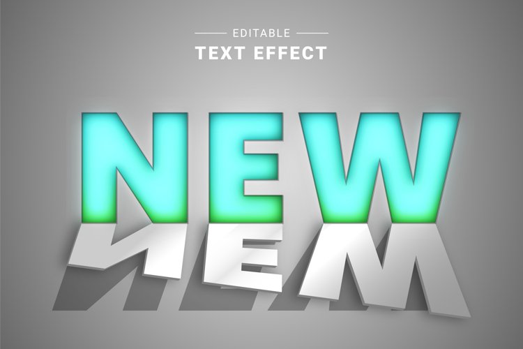 Editable Text Effect for Illustrator. Vector Graphic styles example image 1