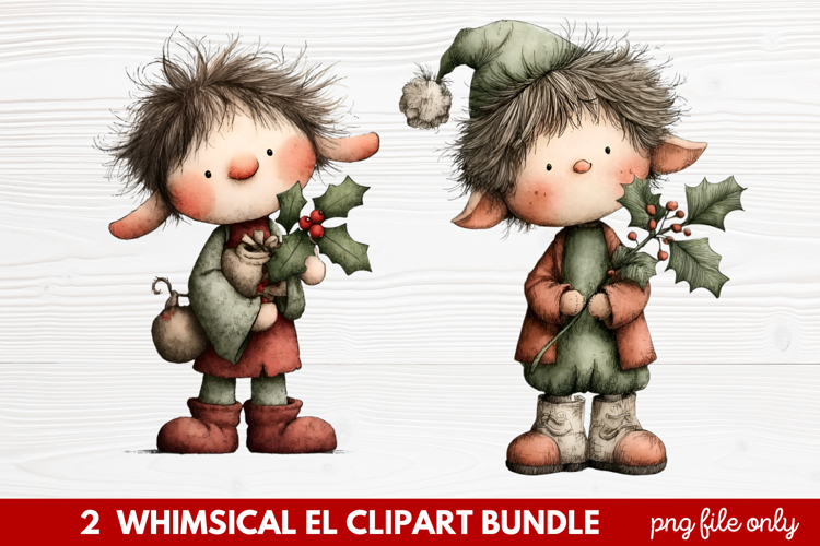 Cute Elf Clipart Image 9