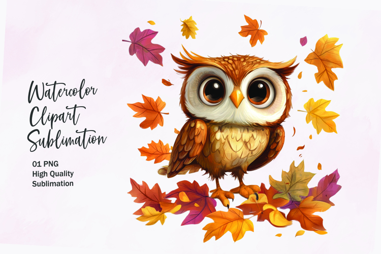 Watercolor Leaves Clipart Image 7