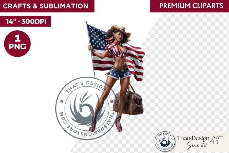 4th of July Character PNG, Patriotic Americana Portraits