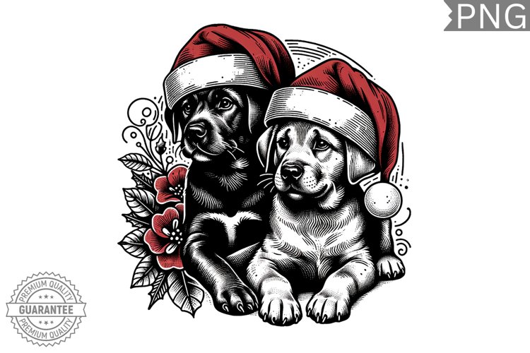 Christmas Dog Clipart - Christmas Sublimation PNG Design
