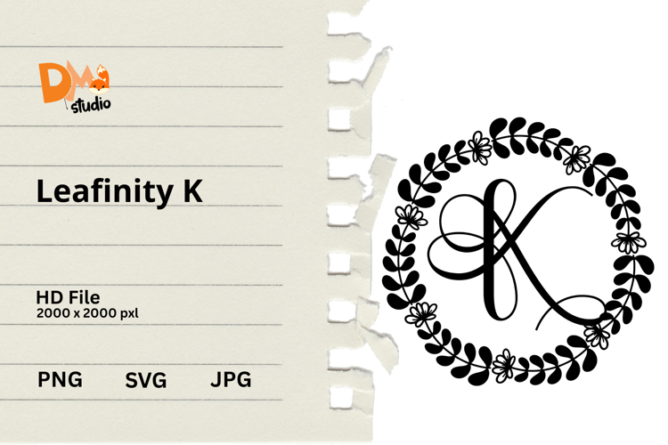 Floral Monogram Letter Svg Image 13
