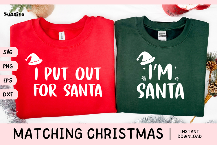 Matching Christmas Quote SVG | I'm Santa