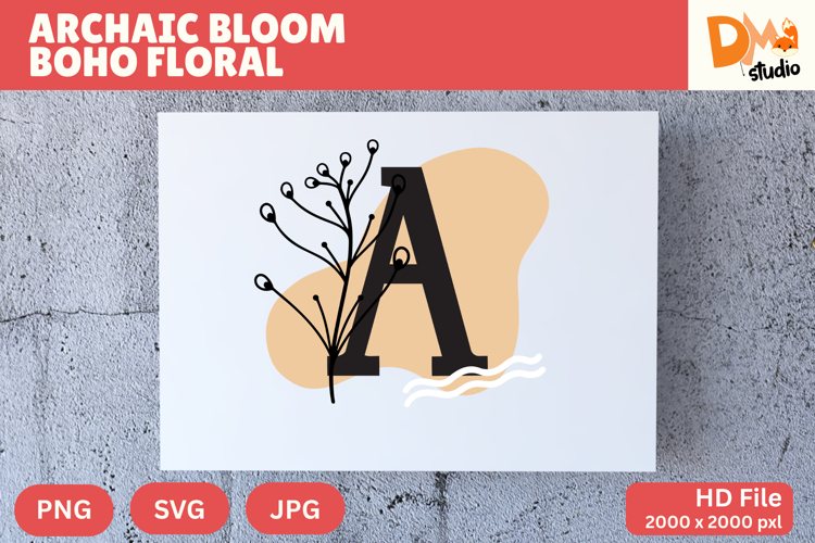 Floral Letter Svg Image 2