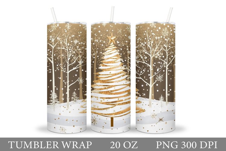 Christmas Tree Tumbler Sublimation. Christmas Tumbler Design