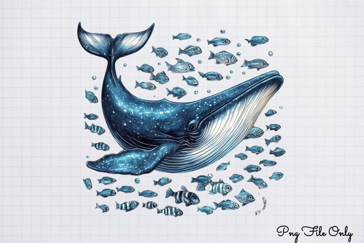 Whales Clipart design PNG
