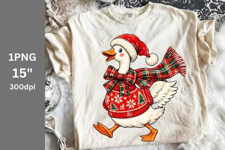Christmas PNG, Goose PNG, Winter PNG