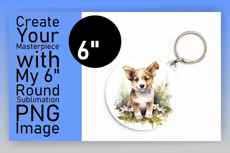Cute Watercolor Dog Ornament Delight