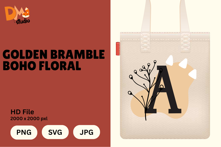 Floral Letter Svg