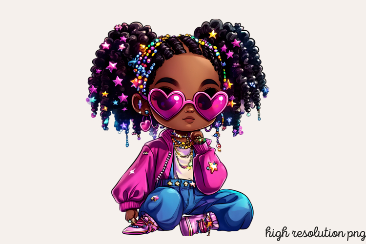 Black Girl Afro Png Image 20