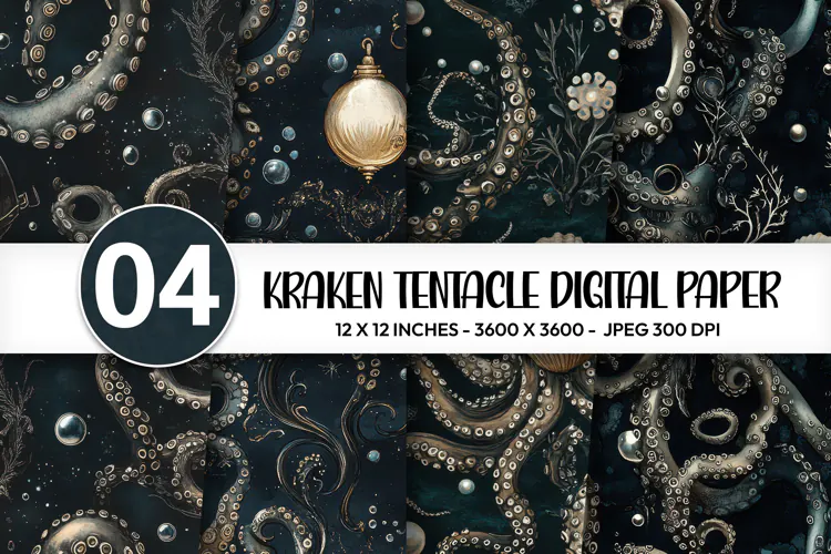 Kraken Tentacle Digital Paper