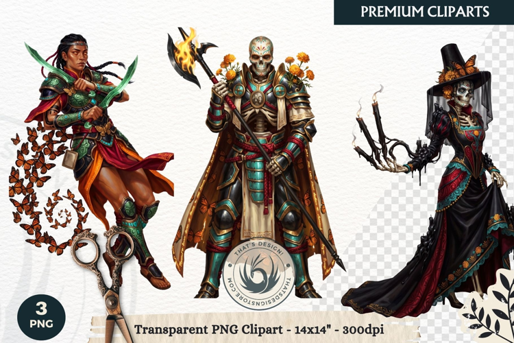 The Marigold Veil Day of the Dead Fantasy RPG Clipart