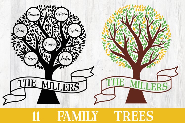 Family Tree Collection | 11 svg cut files