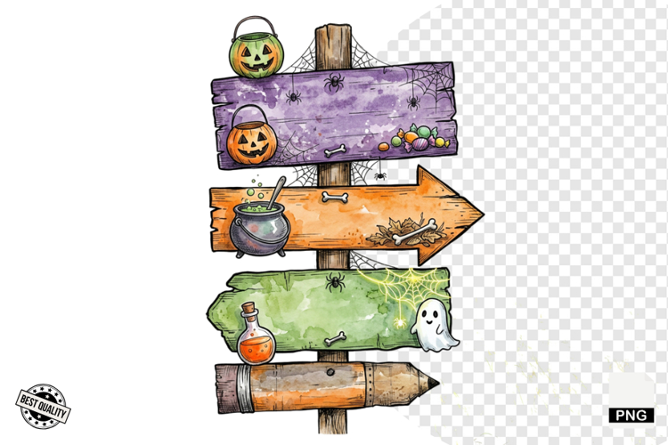 Halloween Autumn Signspots PNG