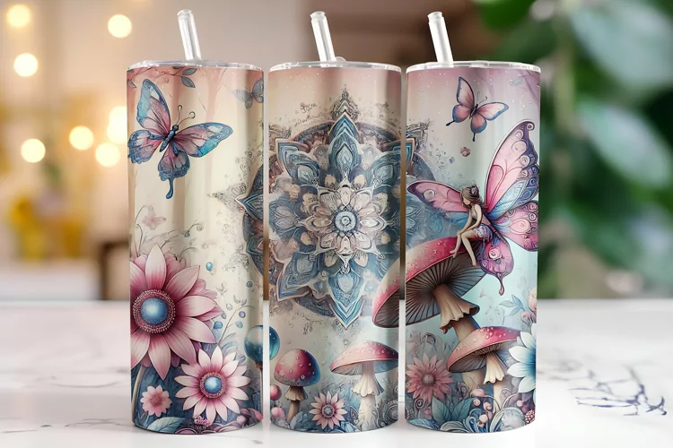 Mushroom Tumbler Wrap | Sublimation | Tumblers