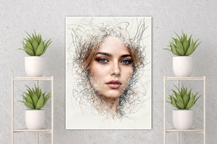 Chaotic Lines Photo Effect