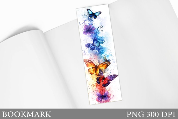 Butterfly Bookmark Sublimation. Butterflies Bookmark Design