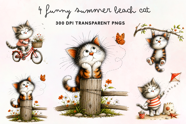 Cute Cat Illustration Image 13