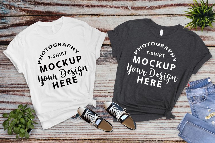 White Tshirt Mockup Image 11