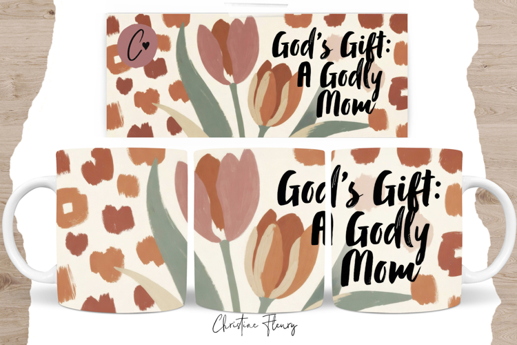Christian Mothers Day Mug Wrap PNG