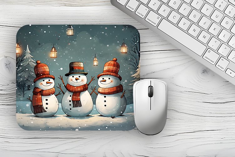 Christmas Mousepad PNG, Christmas Mousepad sublimation example image 1
