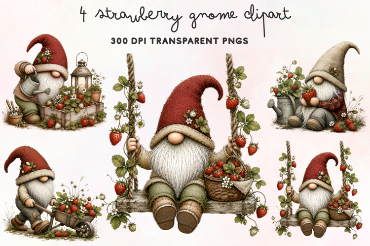 Cute Gnome Clipart Image 5