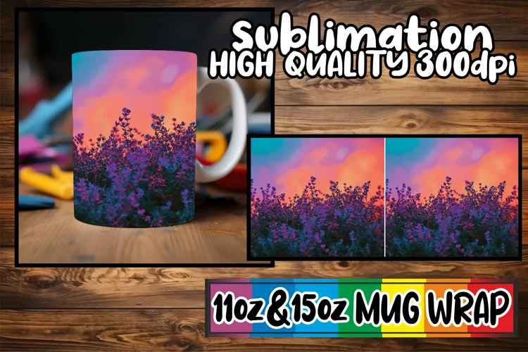 Vintage Blossom Symphony: Spring Mug Wrap Sublimation