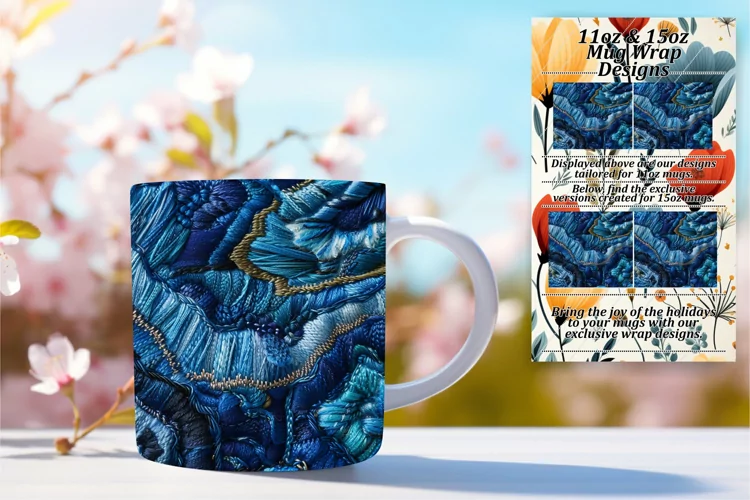 Stitched Elegance Mug Charm 15oz