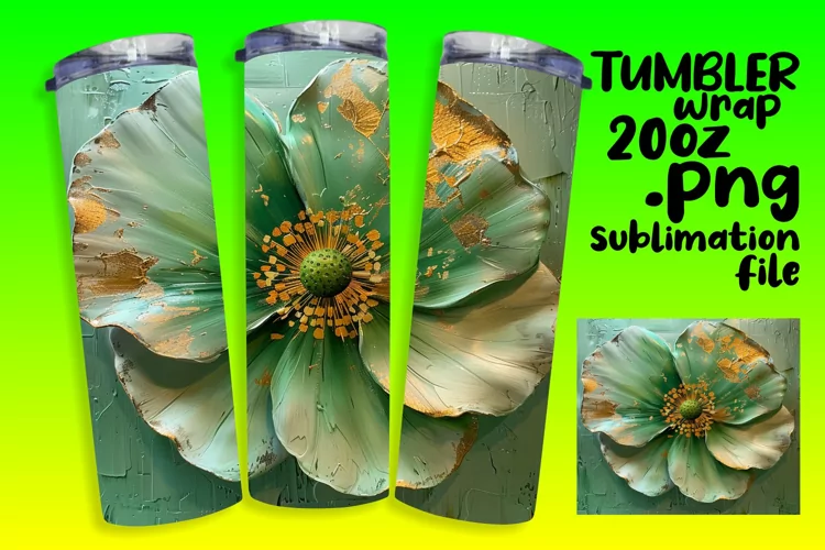Spring Blossom Bliss: Sublimated Tumbler Art