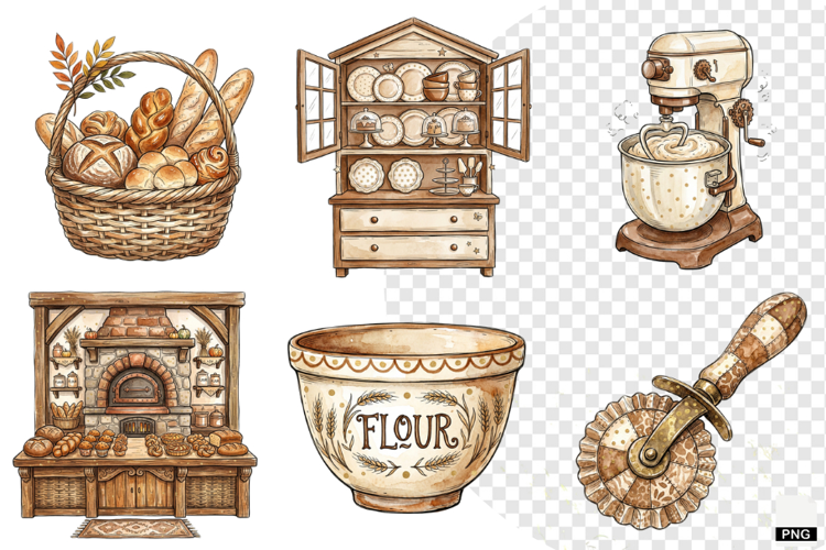Autumn Bakery Store Clipart