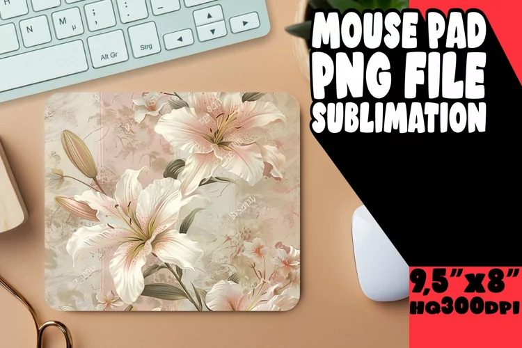 Fashionable Blossom Desk Pad - Elegant Upgrade