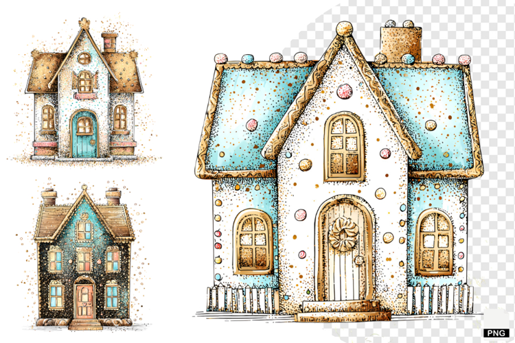 Doodle Style Christmas Clipart