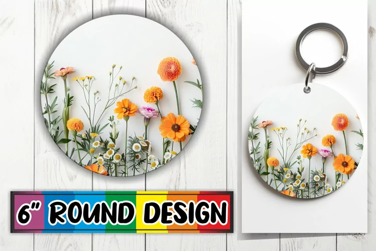Blossom Burst - Circle Sublimate Joy Round