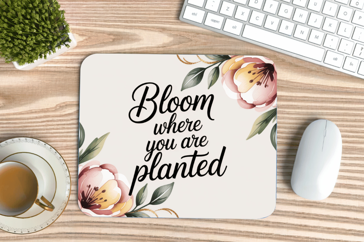 Inspirational Quotes Mouse Pad, Motivational PNG Sublimation