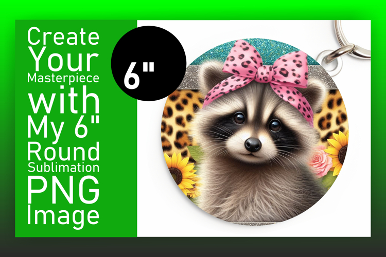 Gorgeous Round Design Keychain PNG , Cute Animals