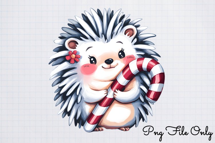 Woodland Christmas Watercolor Clipart PNG