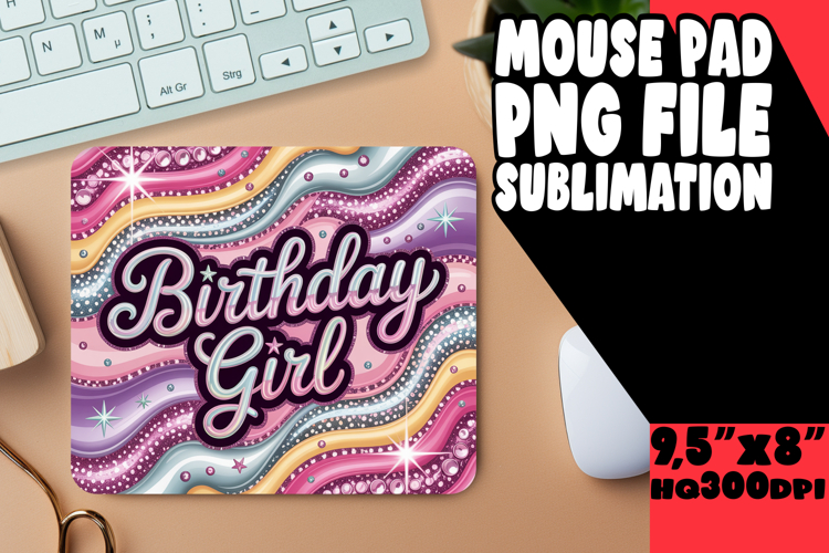 Timeless Desk Pad Sublimation, Girl Quote