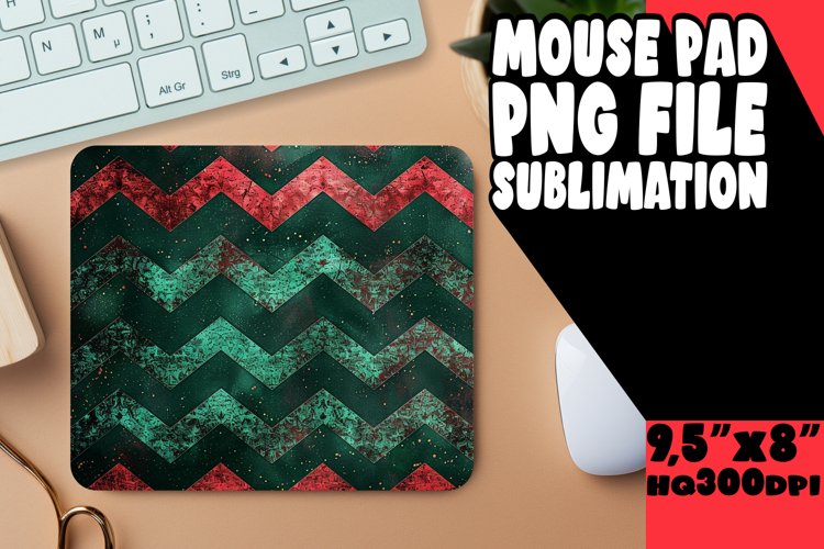Shiny Glitter Stripe Mouse Pad