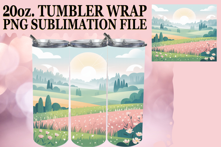 PRESENT OF JOY 20oz TUMBLER WRAP, Spring