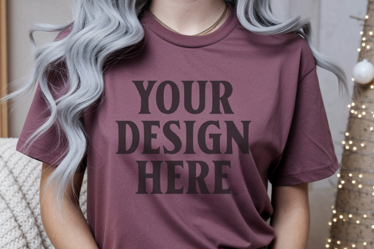 Brick Christmas Comfort Colors 1717 Mockups, CC 1717 m