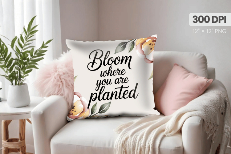 Inspirational Quotes Pillow PNG Motivational PNG Sublimation