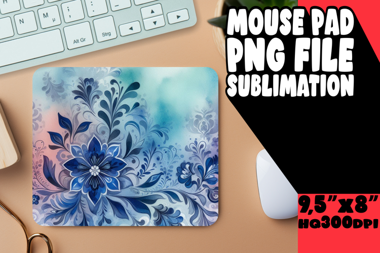 CHEERFUL DESK MAT FUN SUBLIMATION, Watercolor Patter