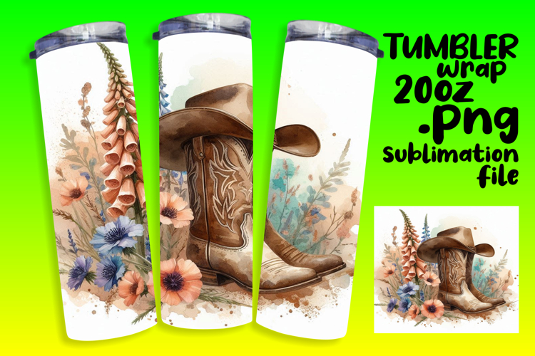 EYE-CATCHING 20oz Tumbler Template , Western