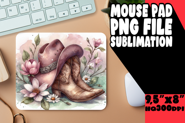 COZY mouse pad Inspirational Art, Western