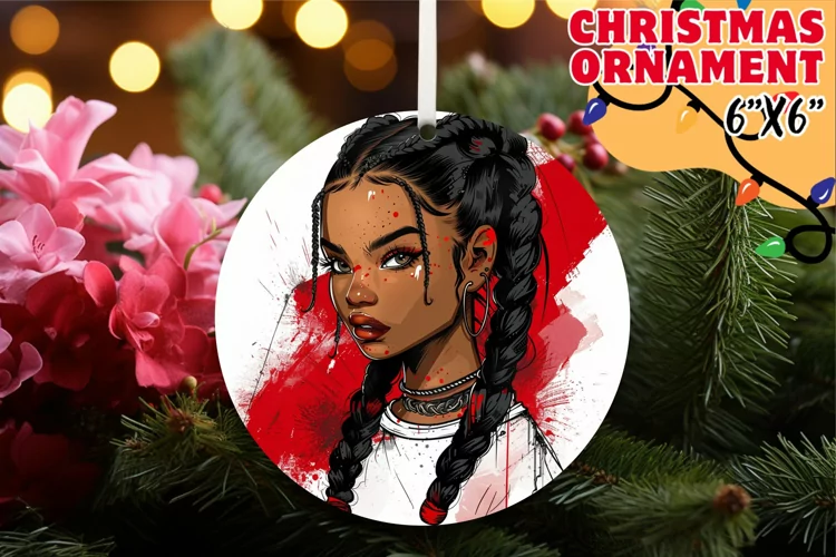 Radiant Sublimation Coasters, Xmas Girl