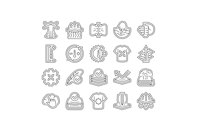 comfort usability product icons set vector