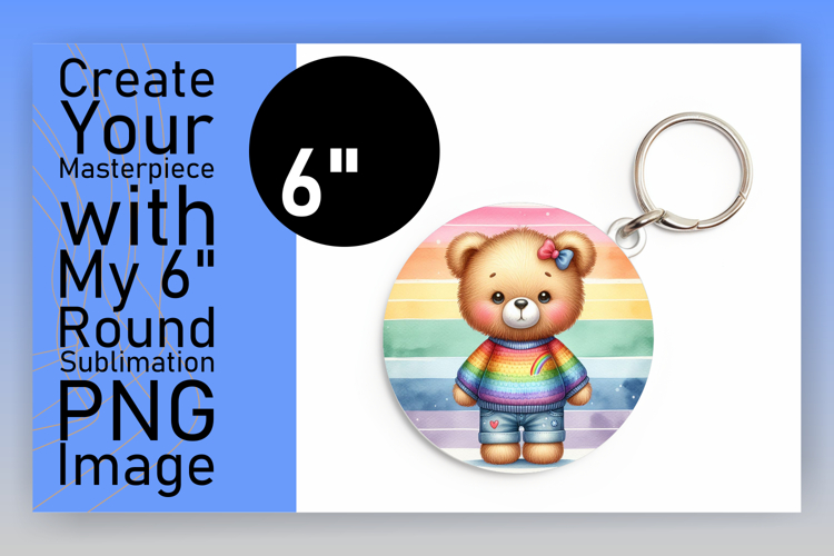 Artistic Round Design Car Coaster , Teddy Bear