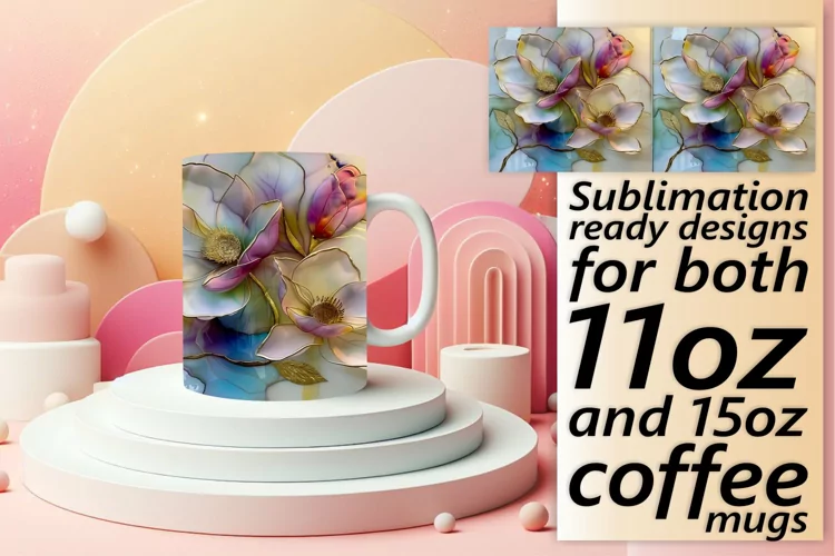 Vibrant Springtime Fantasy Mug Wrap: Sublimation - 11oz/15oz