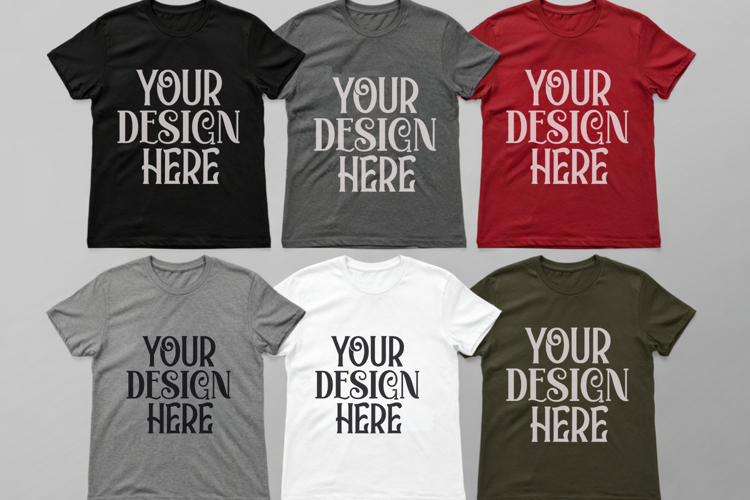 Christmas Family Matching Shirt Mockup | Cozy Boho Flat Lay